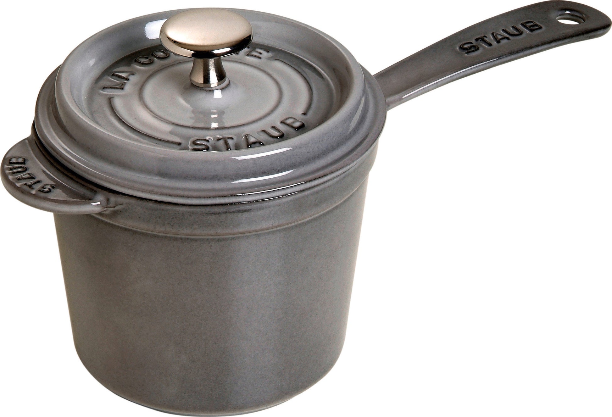 Staub Stieltopf aus Gusseisen, geeignet für die Zubereitung von Saucen