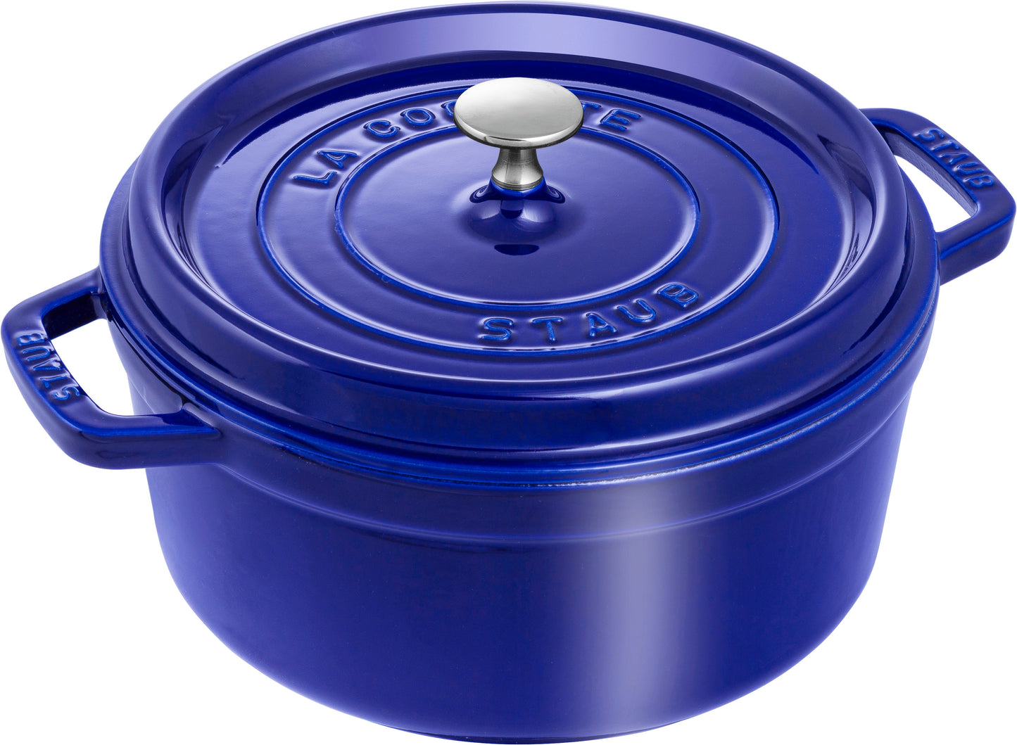STAUB Cocotte 24 cm Dunkelblau – Gusseisentopf für schonendes Kochen