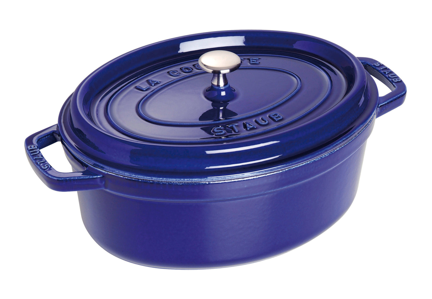 Staub Cocotte 29 cm Dunkelblau für professionelle Kochanwendungen