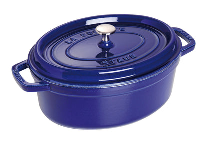 Staub Cocotte 29 cm Dunkelblau für professionelle Kochanwendungen