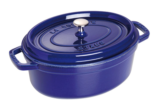 Staub Cocotte 29 cm Dunkelblau für professionelle Kochanwendungen