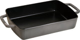 Staub Ofenform, 30 x 20 cm | Gusseisen | Graphit-Grau