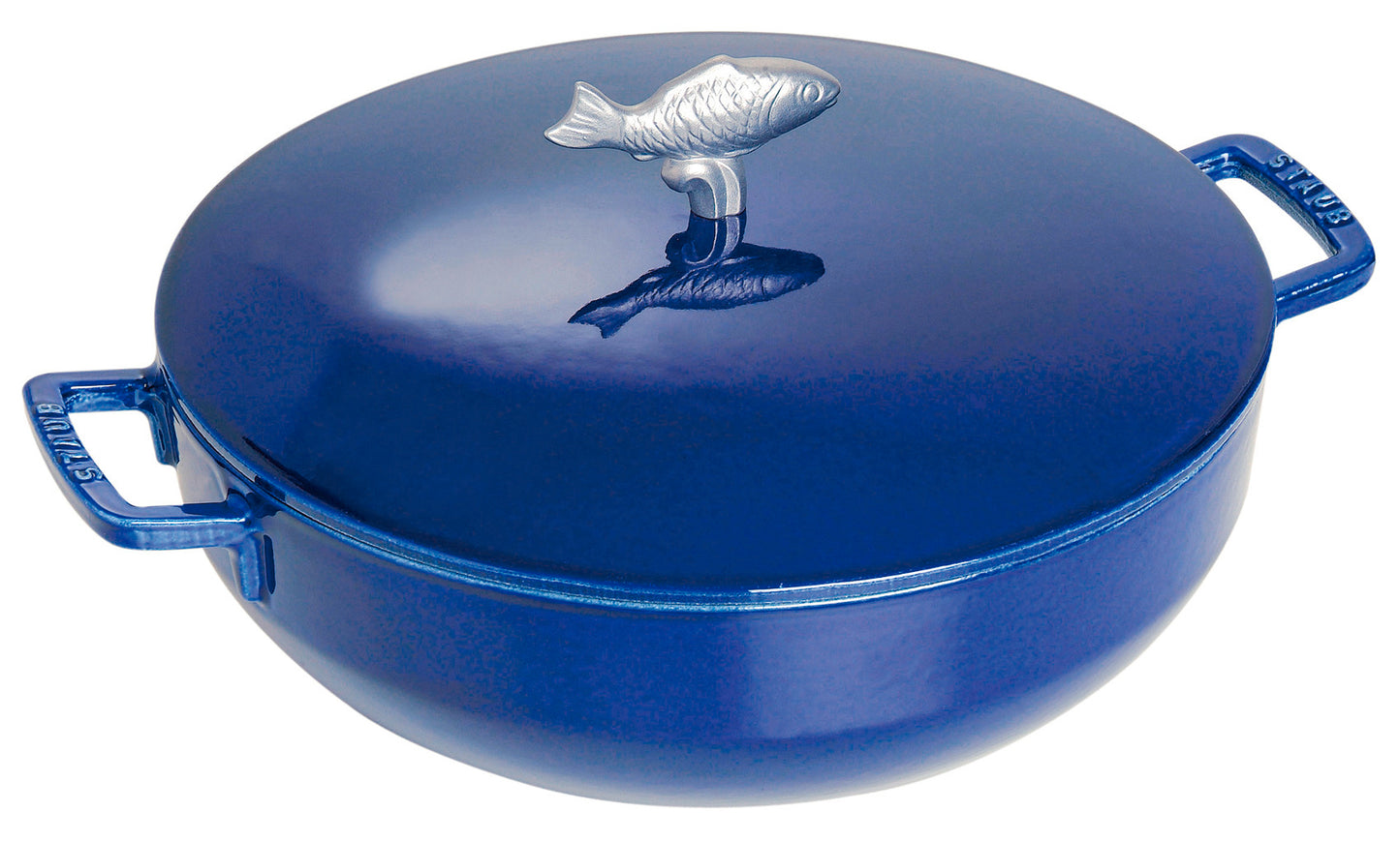 Staub Bouillabaissetopf 28 cm, dunkelblau, ideal für Bouillabaisse und andere Spezialitäten