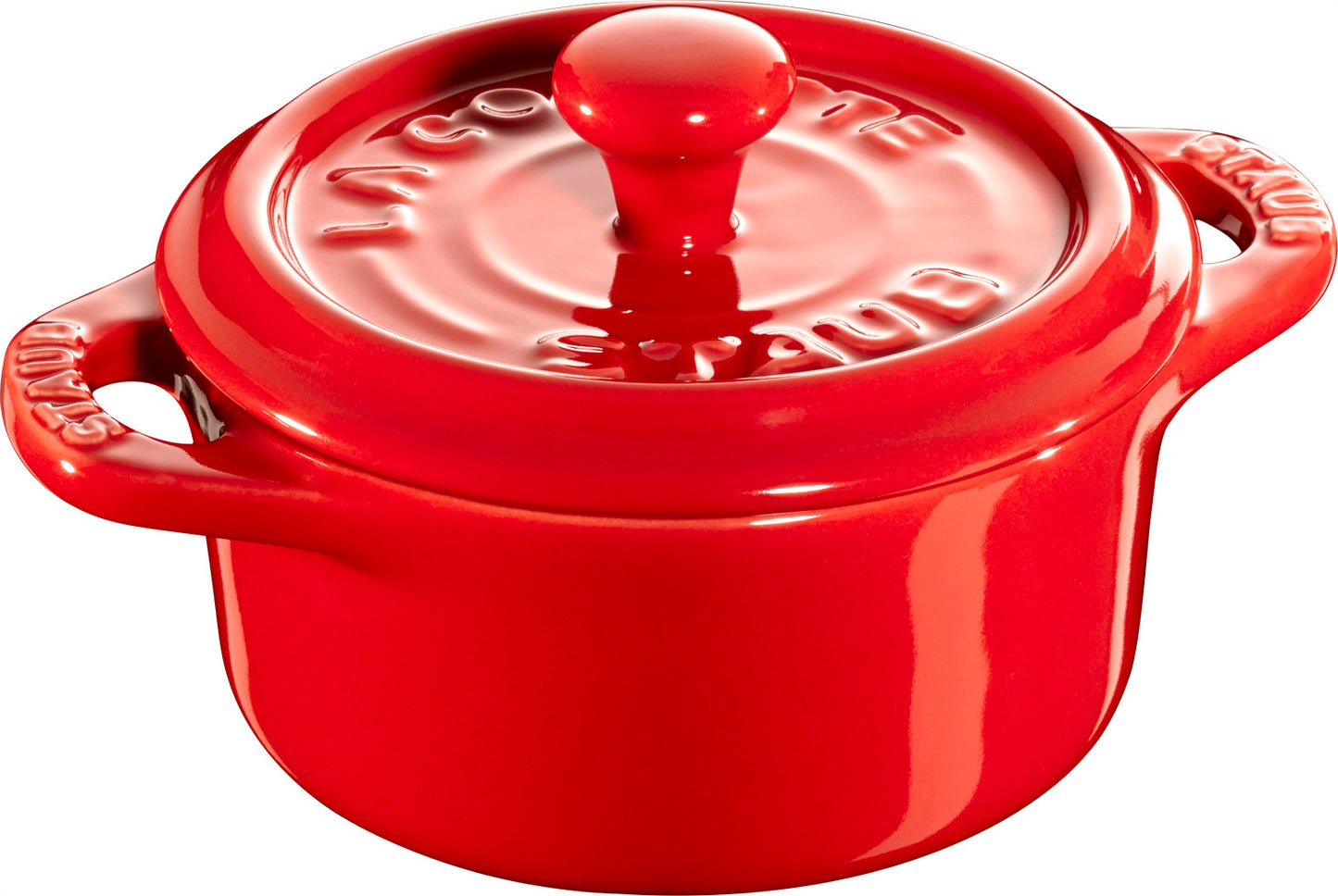 Staub Mini Cocotte 10 cm in Kirsch-Rot für stilvolles Kochen und Servieren