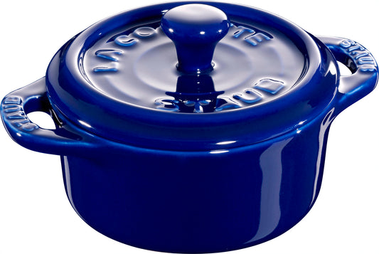 STAUB Mini Cocotte, 10 cm, dunkelblau, ideal für individuelle Portionen