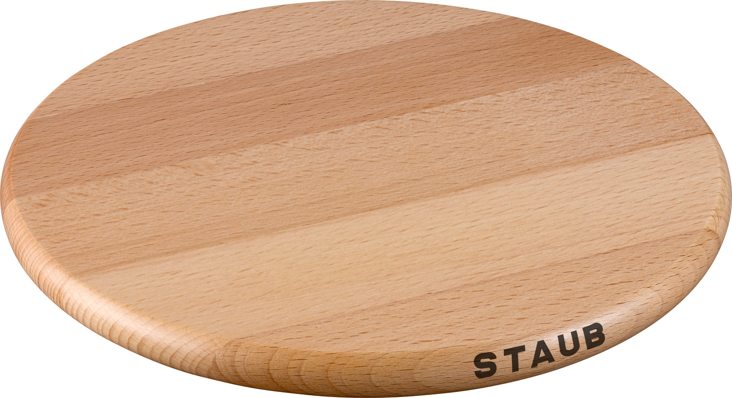 Staub magnetischer Untersetzer aus Holz für sicheres Servieren von Töpfen.
