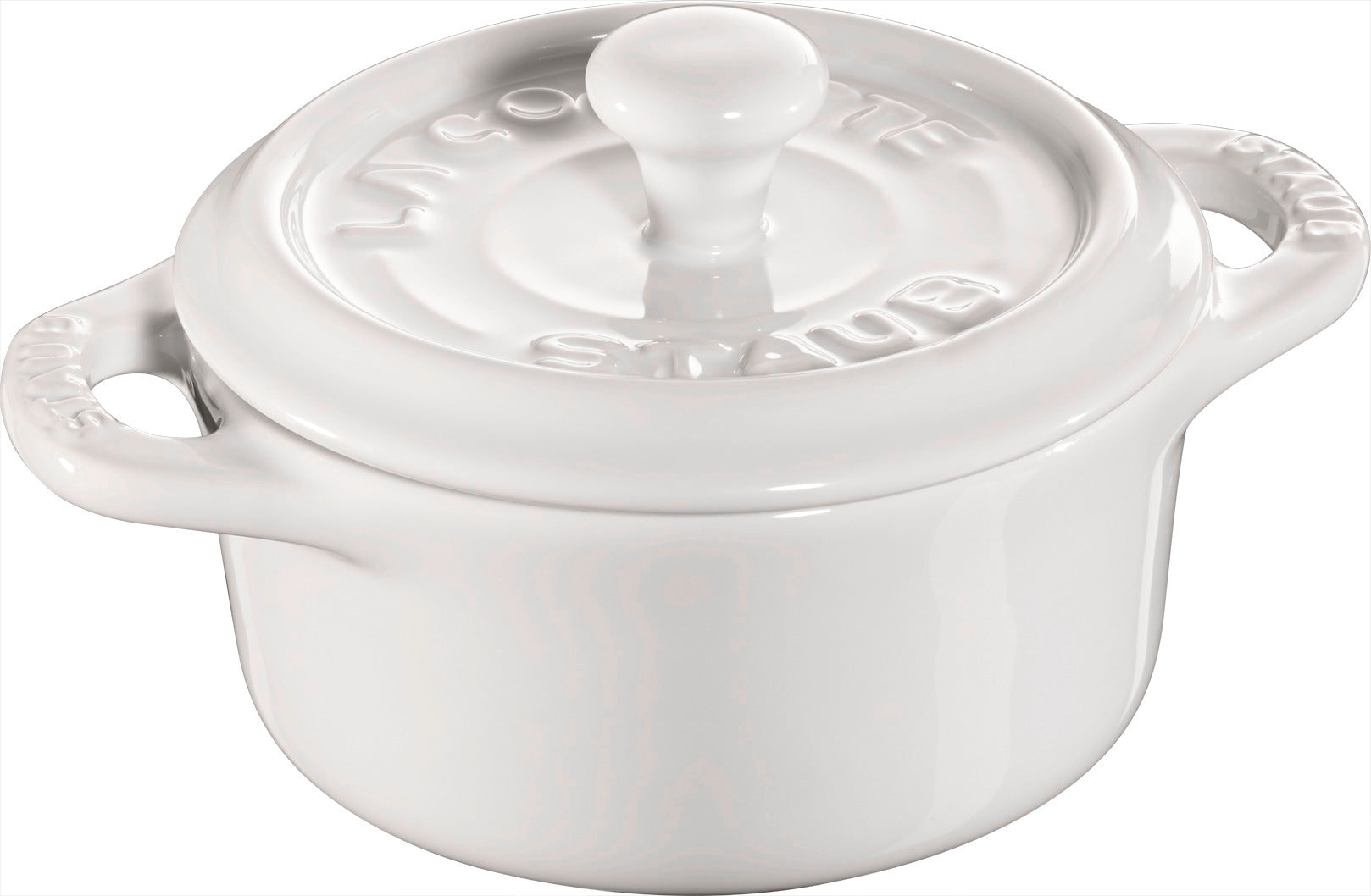 Staub Mini Cocotte, 10 cm - Reinweiß - ideal für kleine Portionen