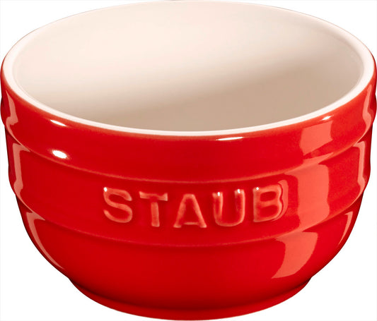 Staub Förmchenset in Kirsch-Rot für die Zubereitung und Präsentation von Portionen