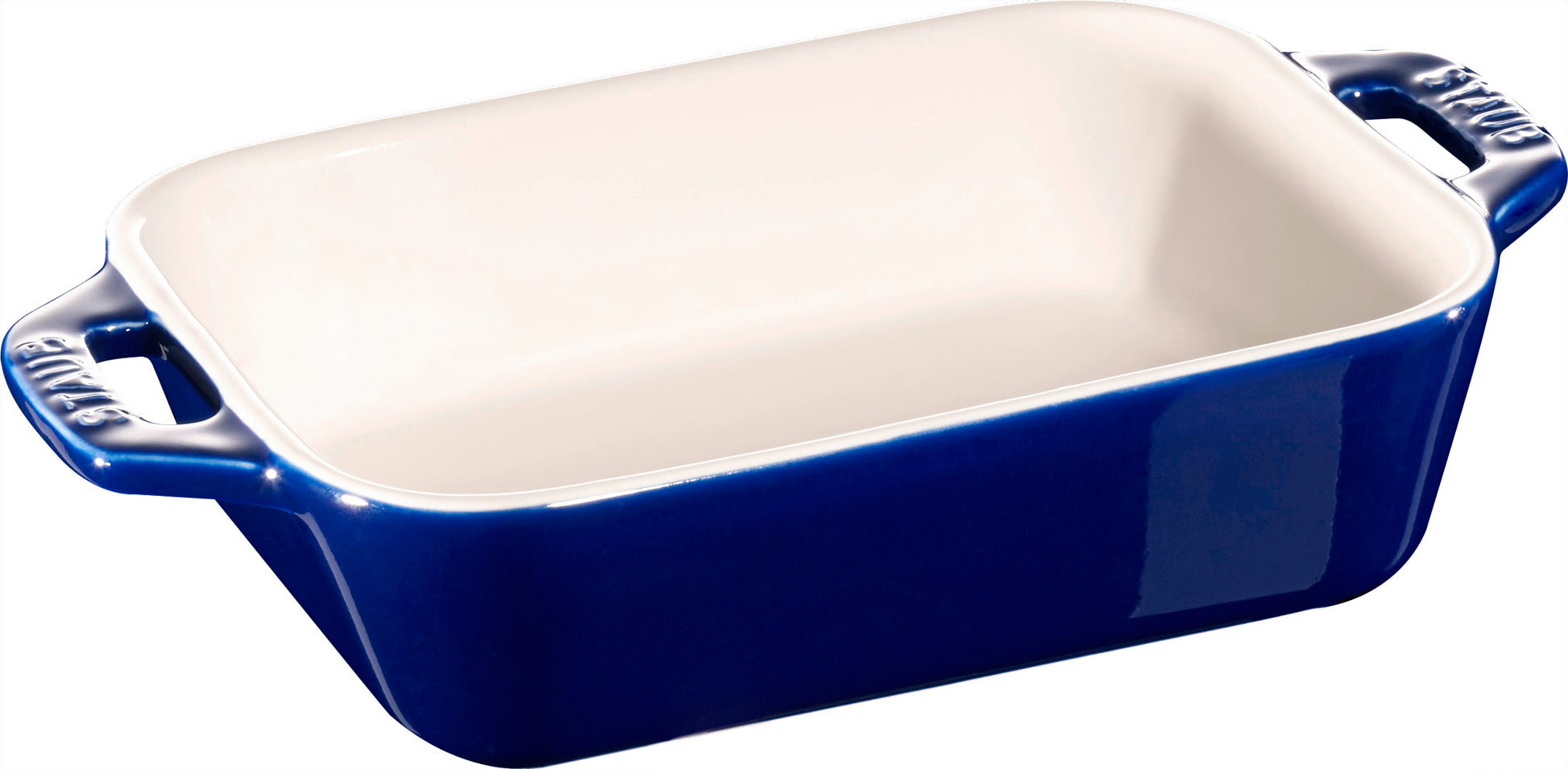 Staub Auflaufform aus Keramik, dunkelblau, für die Zubereitung und Präsentation von Aufläufen