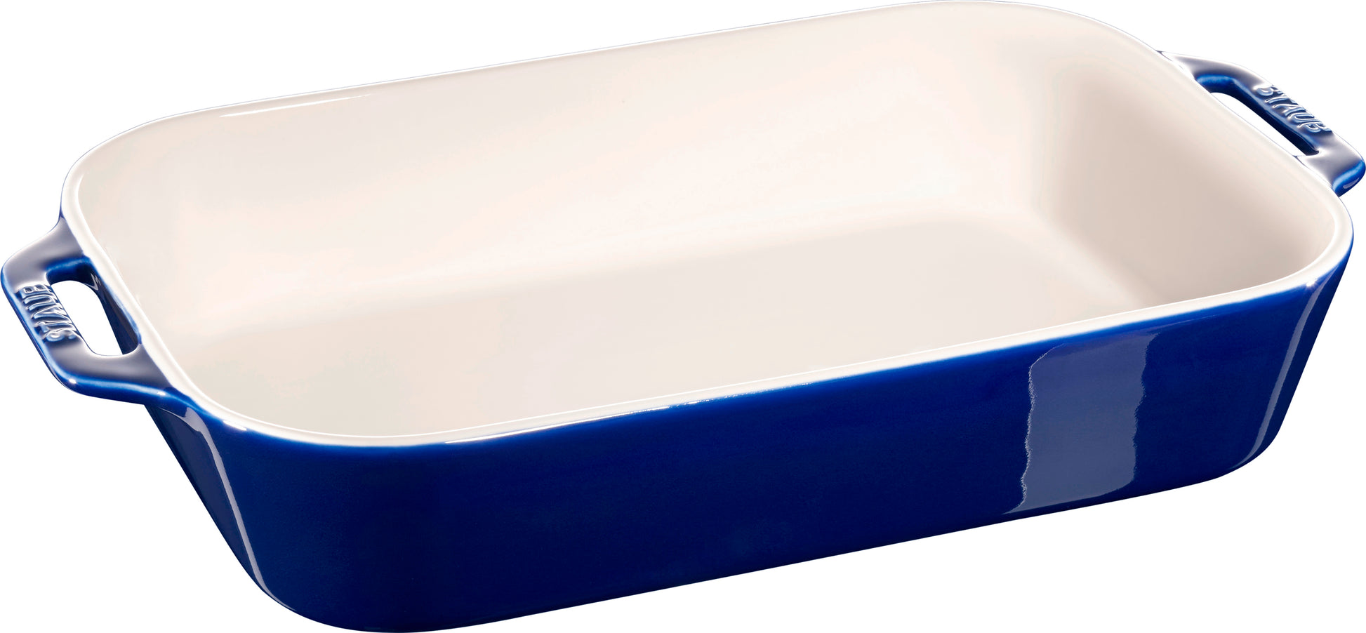 STAUB Auflaufform aus Keramik, dunkelblau, ideal für Aufläufe und Gratins.