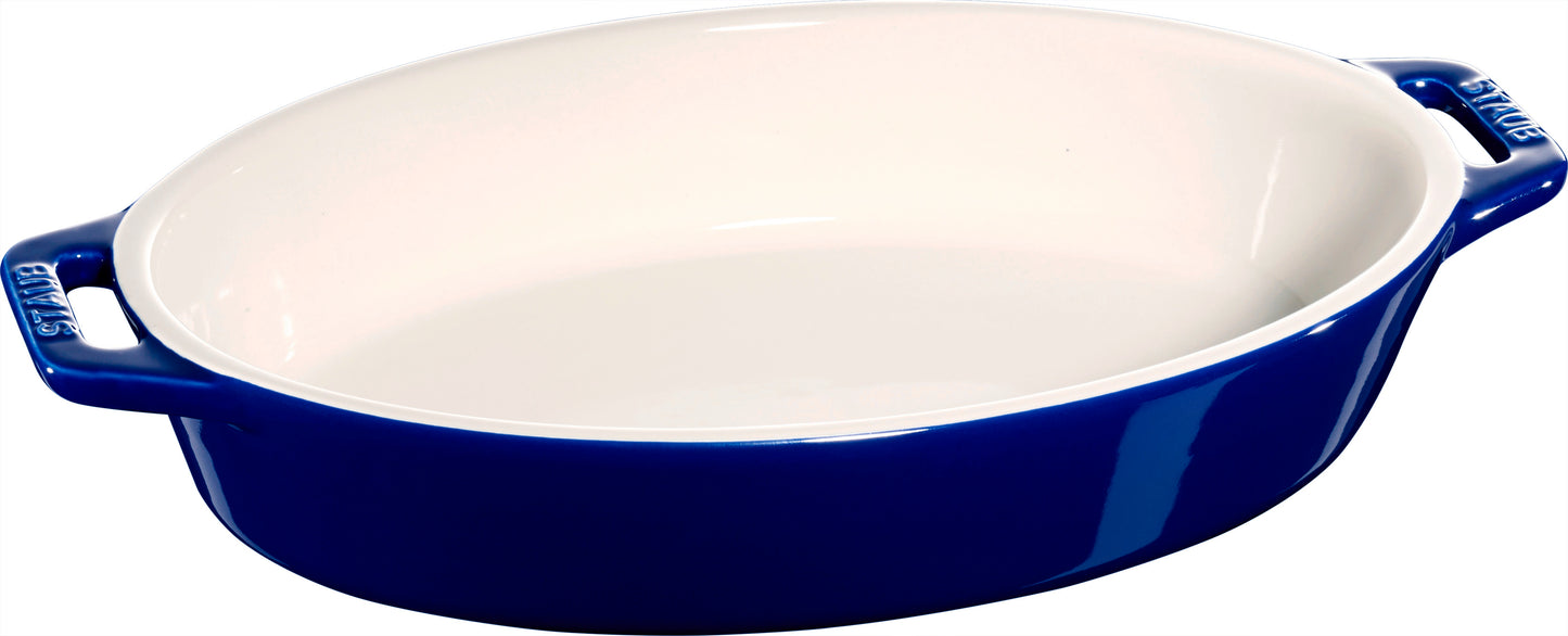 Staub Auflaufform aus Keramik, 23 cm, ideal für Gratins und Gemüseaufläufe.