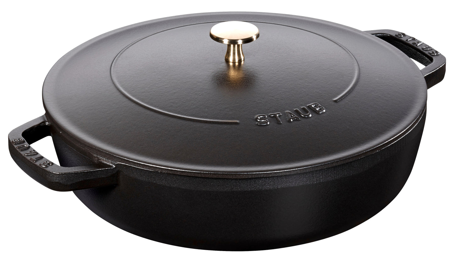 Staub Bräter aus Gusseisen, geeignet für Schmorgerichte und Induktionsherde