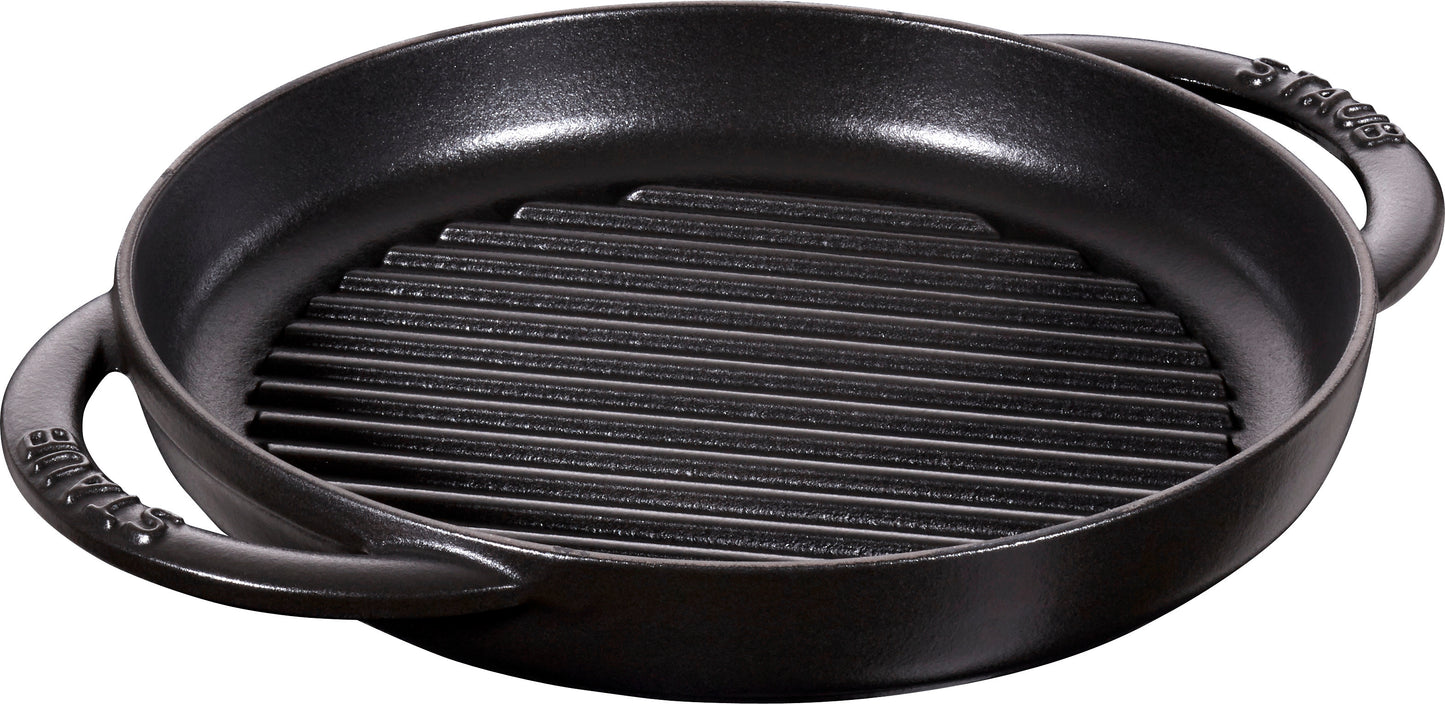 Staub Pure Grillpfanne 23 cm aus Gusseisen für Grillgerichte