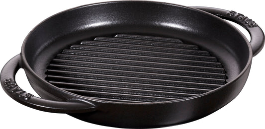 Staub Pure Grillpfanne 23 cm aus Gusseisen für Grillgerichte