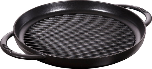 Staub Pure Grill, 30 cm – Gusseisen Grillpfanne für professionelle Küche