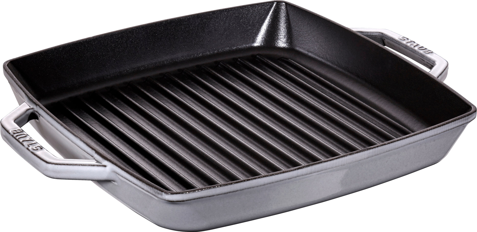 Staub Grillpfanne 28 cm aus Gusseisen für vielseitige Grillanwendungen