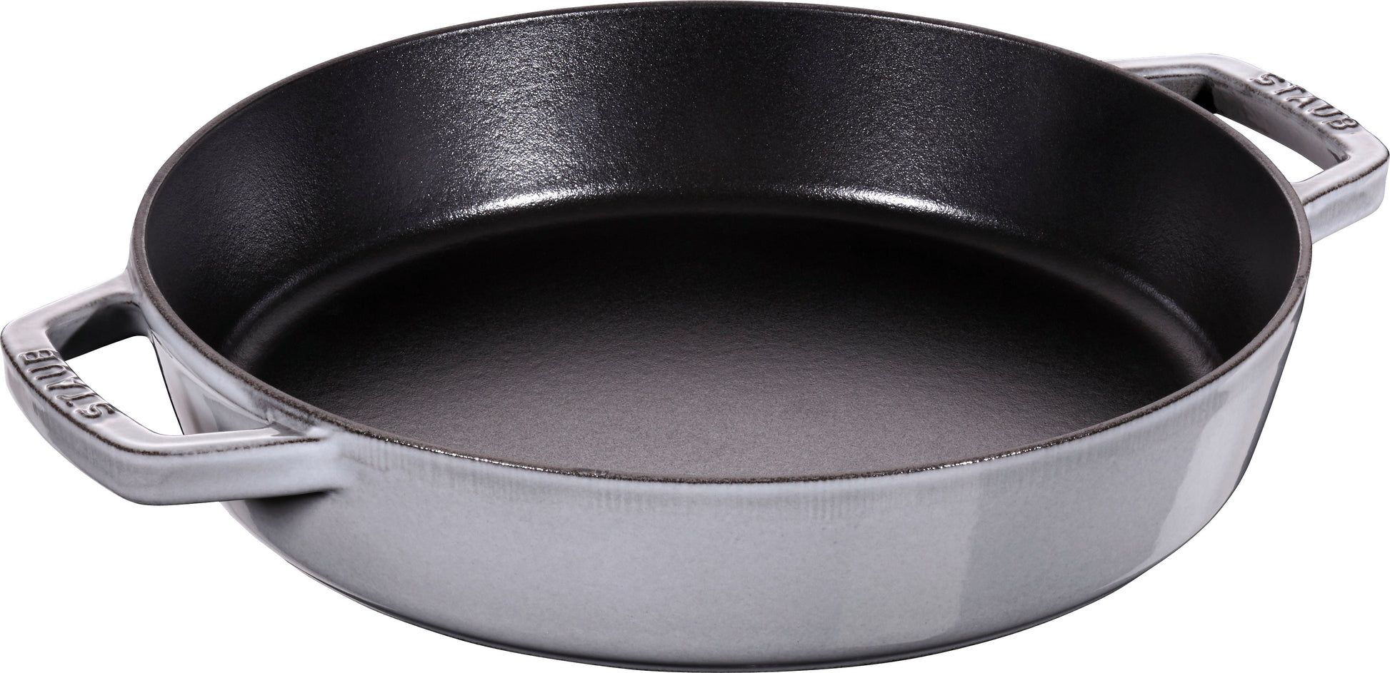 STAUB Bratpfanne 26 cm aus Gusseisen für Anbraten und Servieren