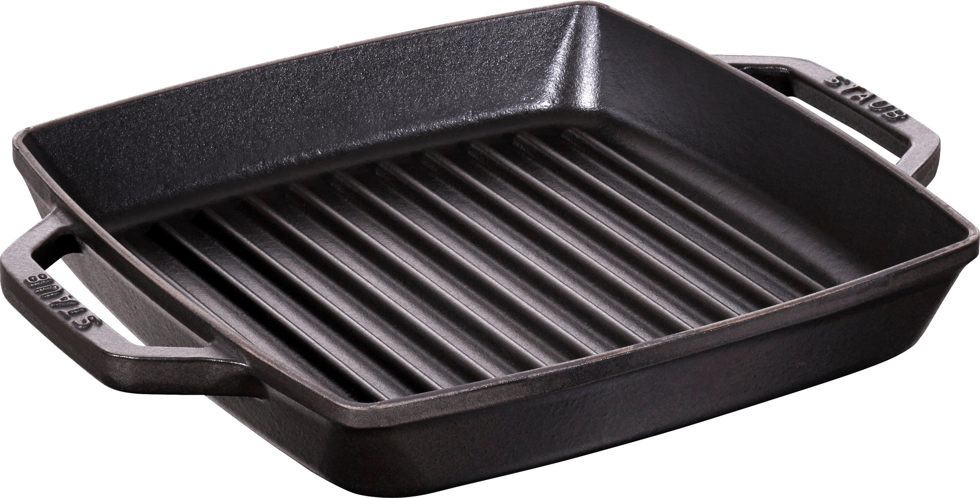 Staub Grillpfanne aus Gusseisen, quadratisch, 23 cm für Grillgerichte