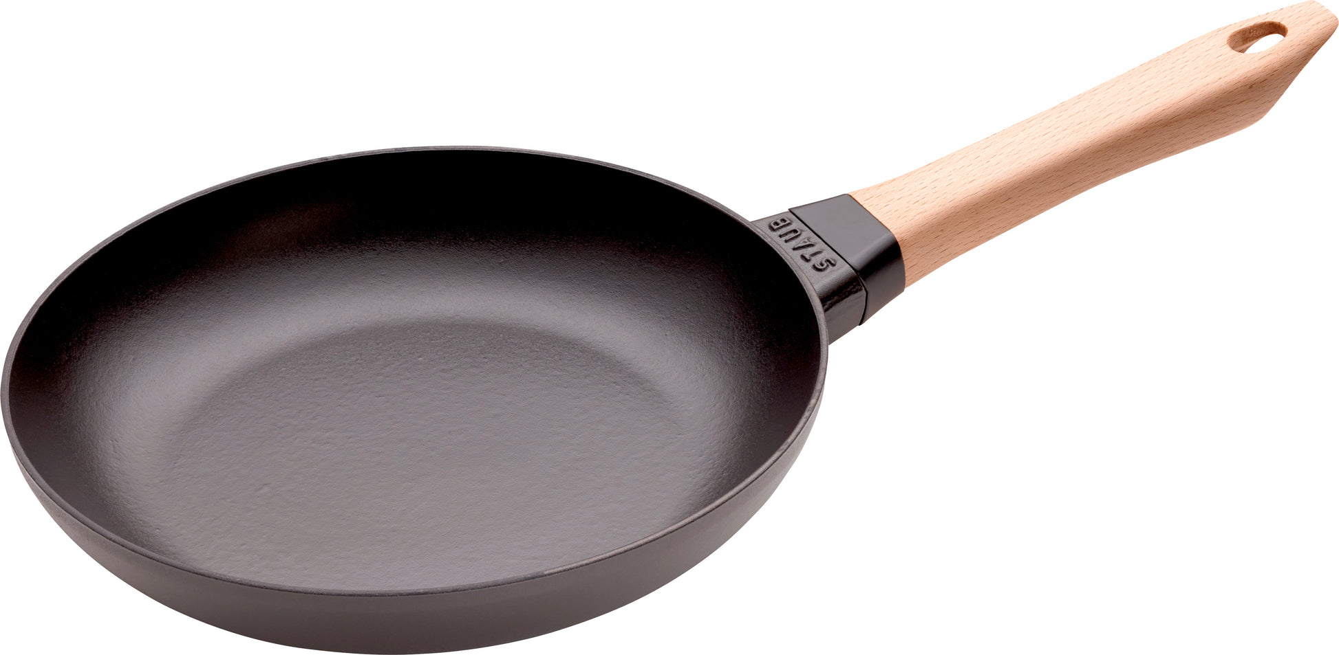 STAUB Bratpfanne mit Holzgriff, 24 cm - ideal zum Anbraten von Fleisch und Gemüse