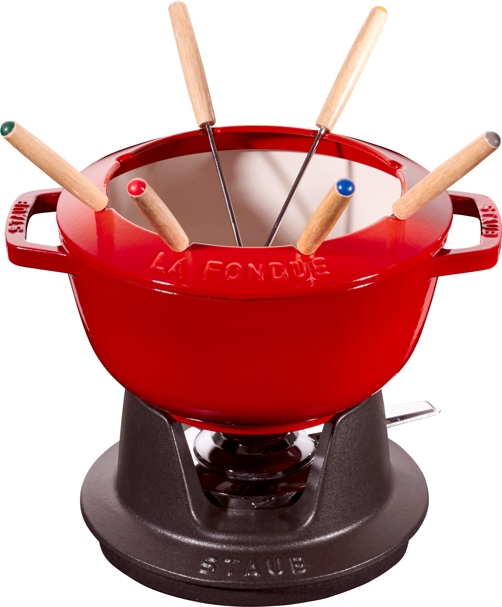Staub Fondue Set aus Gusseisen für geselliges Kochen
