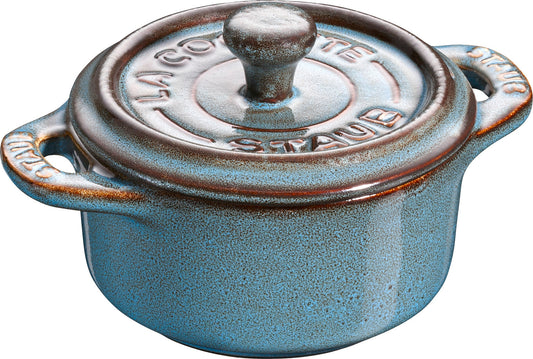 Staub Mini Cocotte, 10 cm aus Keramik für die Zubereitung und Präsentation von Speisen