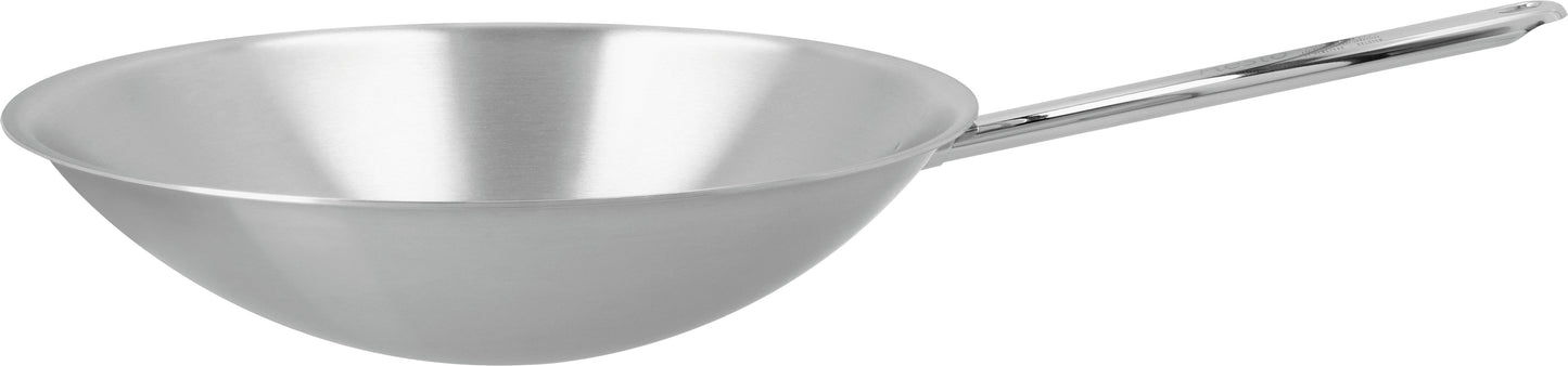 Demeyere Wok mit rundem Boden, 36 cm, ideal für vielseitige Kochtechniken