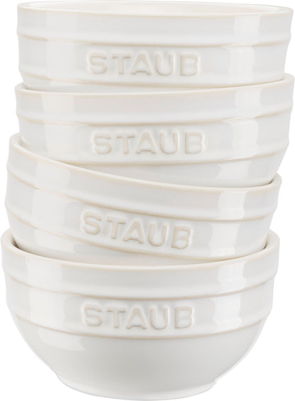 Staub Keramikschüssel Set, 12 cm, vielseitig einsetzbar in der Gastronomie.