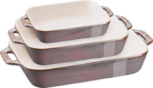 Staub Ofenformenset aus Keramik für Gratins und Ofengerichte
