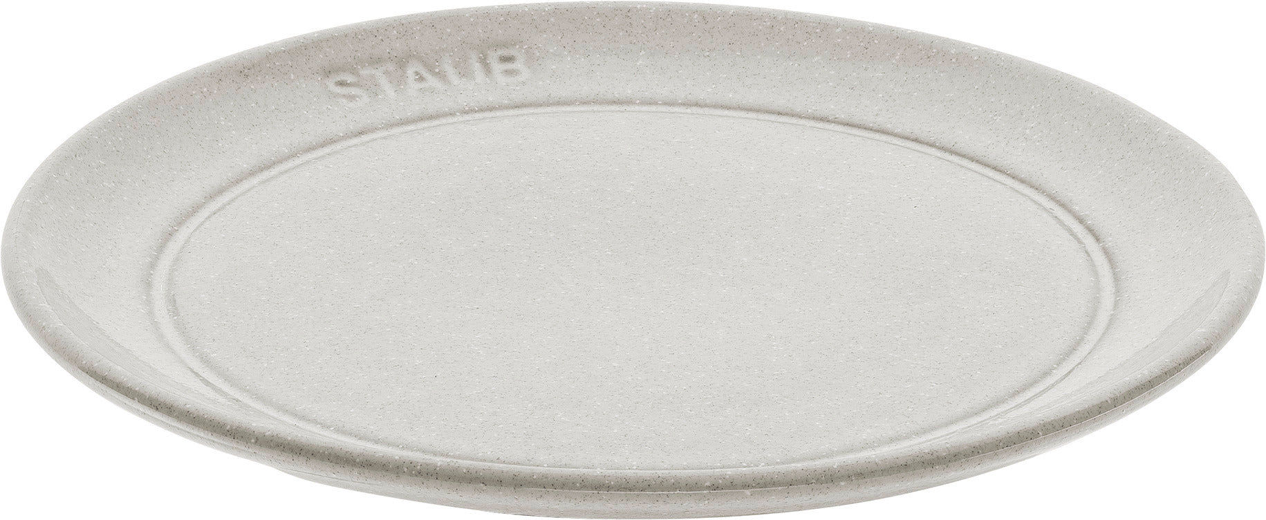 Staub flacher Teller 15 cm aus Keramik für elegante Tischpräsentation