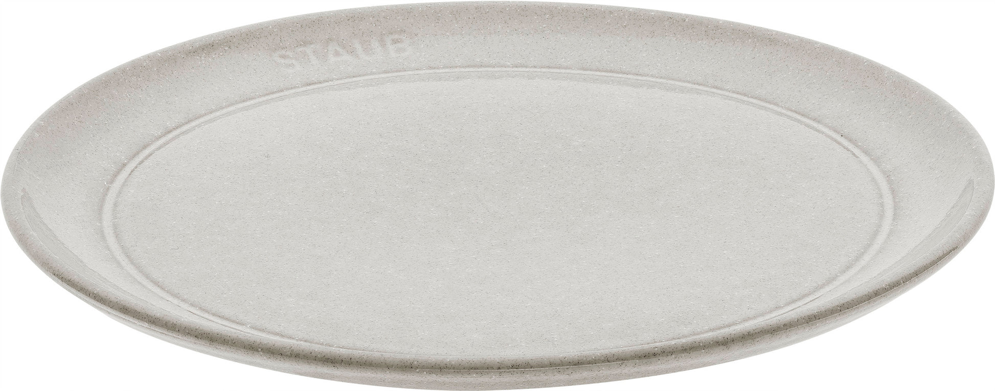 Staub Teller flach, 20 cm aus Keramik, ideal für Desserts und kleine Gerichte.