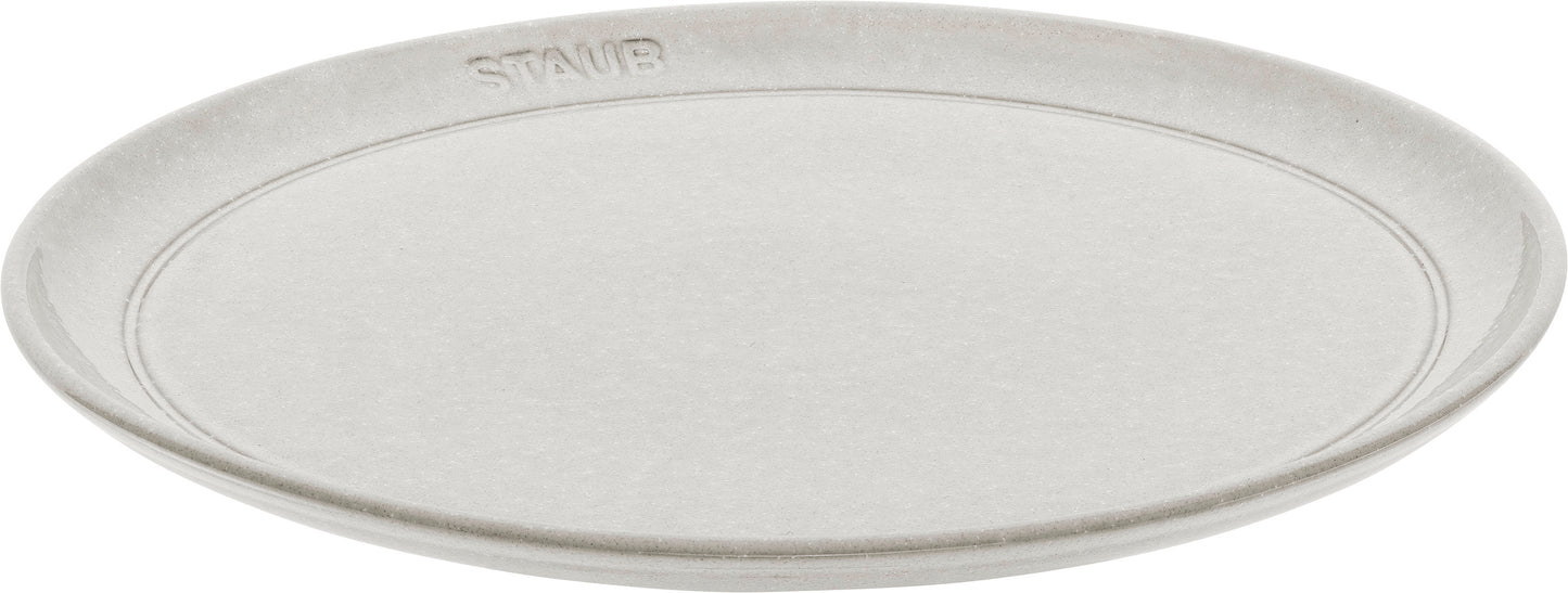 Staub Teller flach, 26 cm aus Keramik für die ansprechende Präsentation von Hauptgerichten