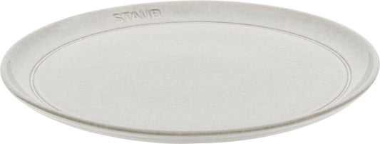 Staub Teller flach, 26 cm aus Keramik für die ansprechende Präsentation von Hauptgerichten