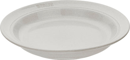 Staub Teller aus Keramik, 24 cm, für Suppen und Pasta, spülmaschinen- und mikrowellengeeignet.