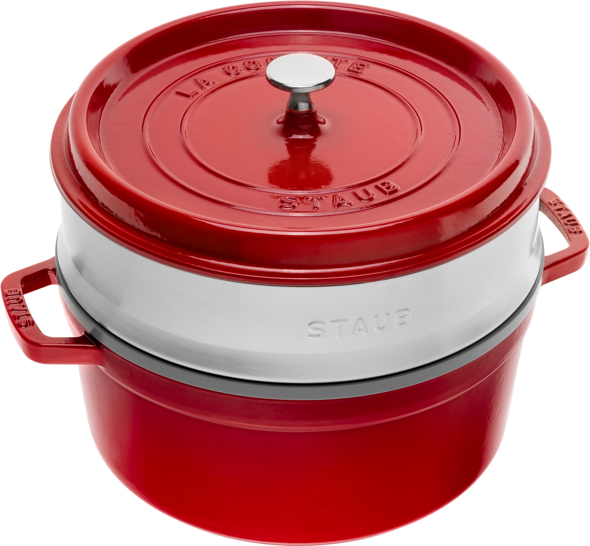 Staub Cocotte mit Dämpfeinsatz, 24 cm - ideal für die Zubereitung von delikaten Gerichten