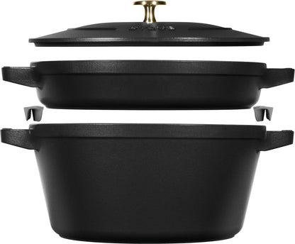 Staub Kochtopfset aus Gusseisen für vielseitiges Kochen