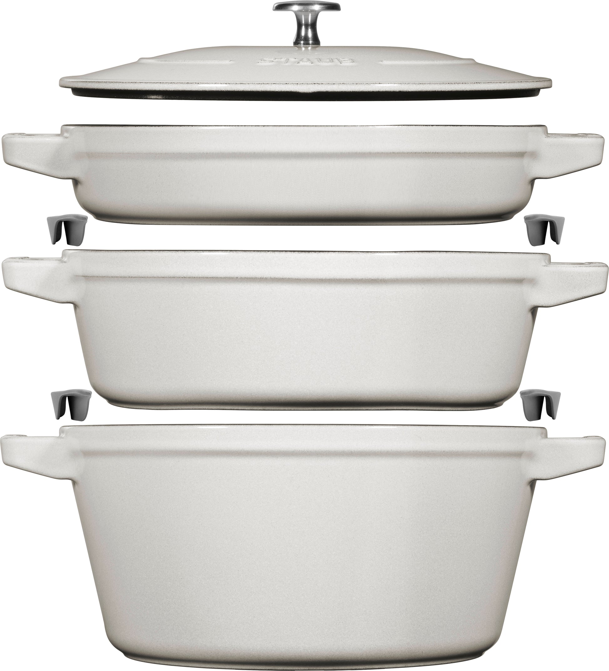 Staub Kochtopfset aus Gusseisen für professionelle Küchen