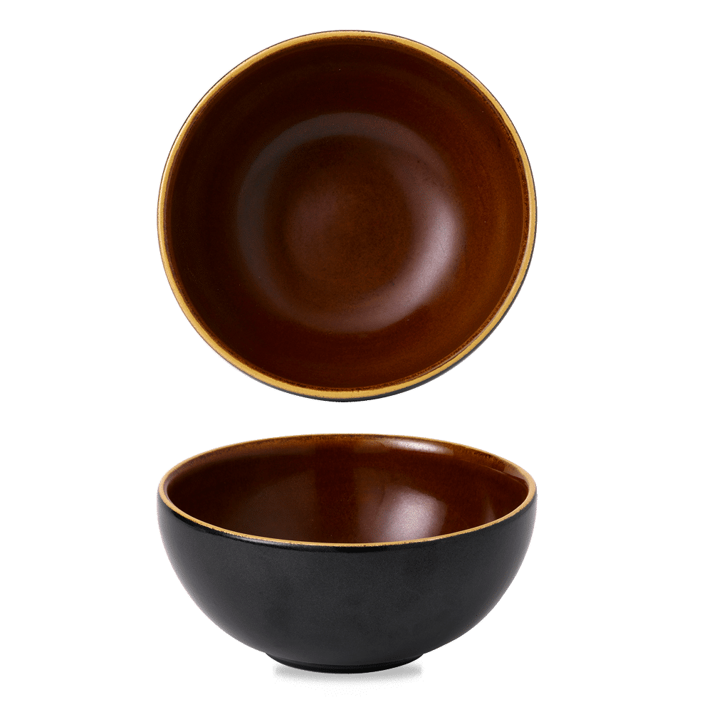 Churchill Super Vitrified Tokyo Black Schale Tief für Gastronomie und gewerbliche Nutzung