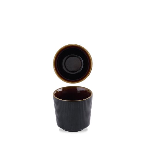 Churchill Super Vitrified Tokyo Black Becher für Gastronomie und kreative Präsentation