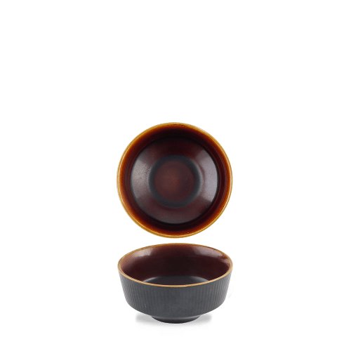 Churchill Super Vitrified Tokyo Black Schale für Gastronomie, ideal für die Präsentation von Speisen.