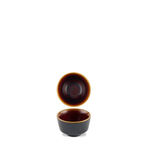 Churchill Super Vitrified Tokyo Black Schale auf Fuß für Gastronomie