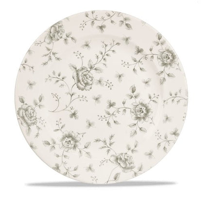 Churchill Super Vitrified Grey Rose Chintz Teller flach 30,5cm für Gastronomie