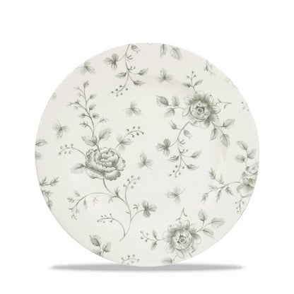 Churchill Super Vitrified Grey Rose Chintz Teller Flach 21cm - Servierplatte für Gastronomie