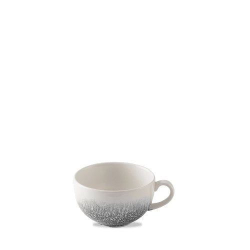 Churchill Raku Quartz Black Cappuccino-Tasse, ideal für Gastronomie