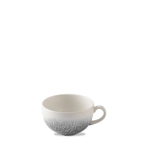 Churchill Super Vitrified Raku Quartz Black Cappuccino-Tasse für Gastronomie