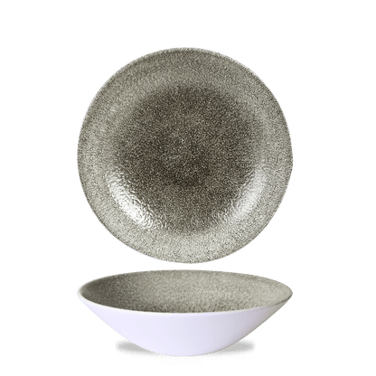 Churchill Super Vitrified Raku Quartz Black Schale 22cm für Gastronomie
