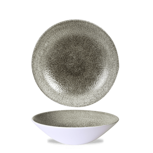 Churchill Super Vitrified Raku Quartz Black Schale 22cm für Gastronomie