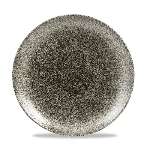 Churchill Super Vitrified Raku Quartz Black Teller, flach, 26 cm, für gastronomische Anwendungen