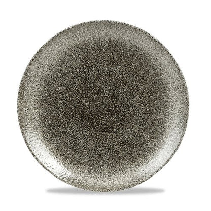 Churchill Super Vitrified Raku Quartz Black Teller, flach, 26 cm, für gastronomische Anwendungen
