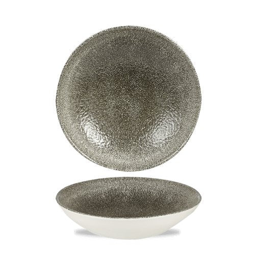 Churchill Super Vitrified Raku Quartz Black Teller Tief für Gastronomie