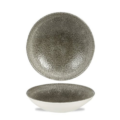 Churchill Super Vitrified Raku Quartz Black Teller Tief für Gastronomie